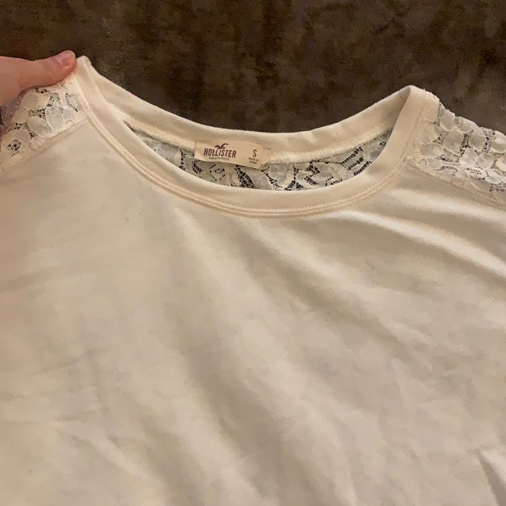 Hollister long sleeve crop top